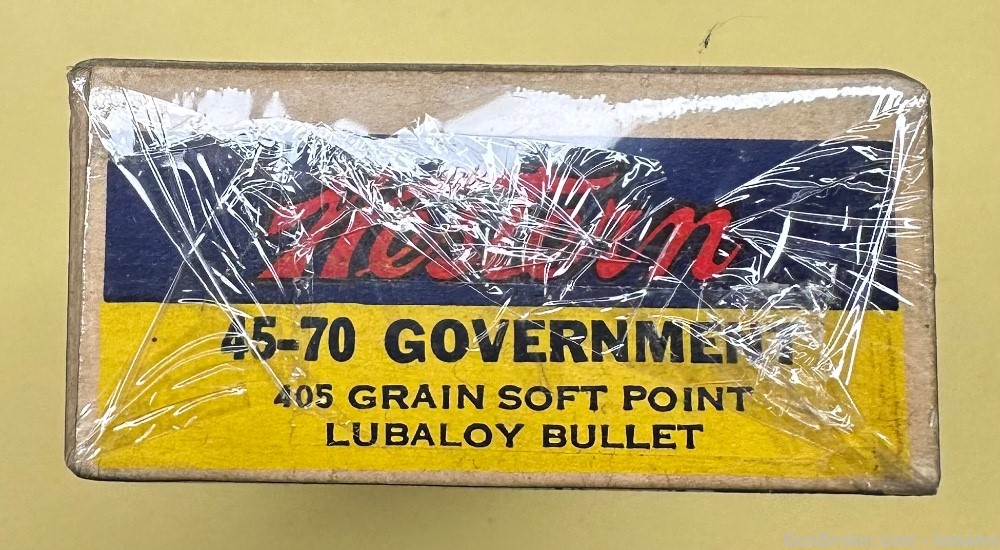 Vintage Western Lubaloy 45-70 Government 20 Round Box-img-5