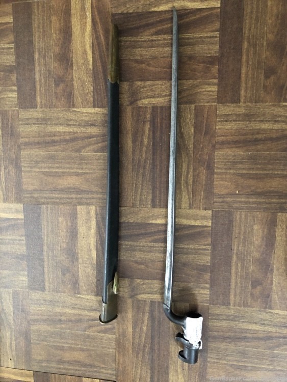 Enfield Musket.577 Bayonet and Scabbard -img-0