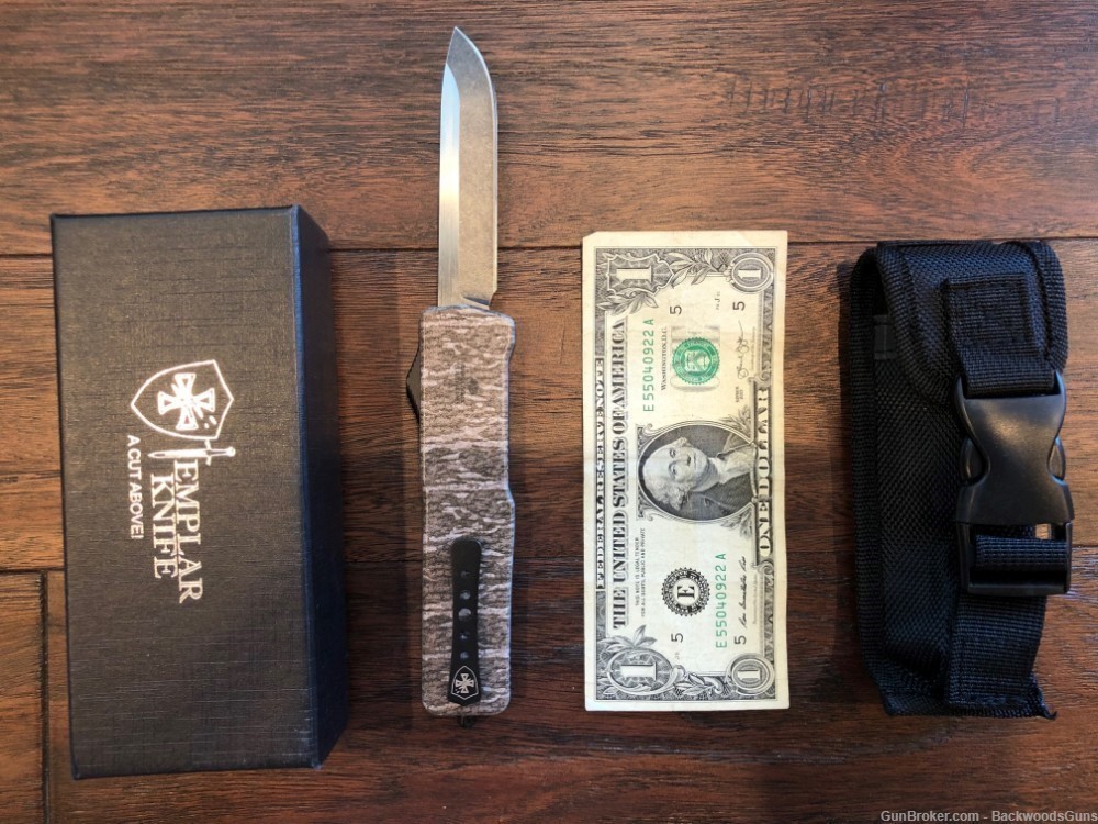 Templar Knife AUTO KNIFE Premium Weighted Large 3.55" OTF MO BOTTOMLAND-img-0