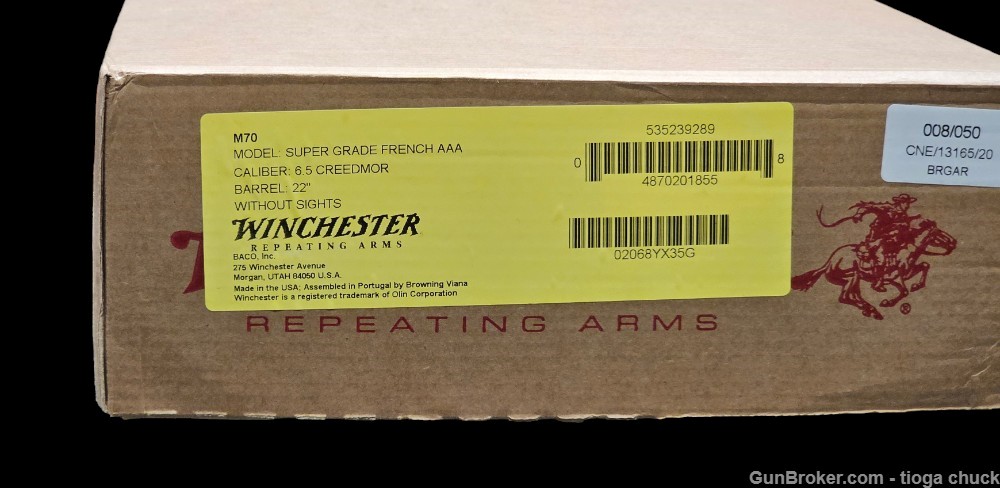 Winchester 70 Super Grade AAA French Walnut 6.5 Creedmoor (New in Box)-img-18