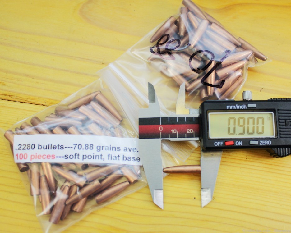 .228 Bullets 22 Hi-Power, 22 Newton, 5.6x61 Vomhofe rifles Lot 9 ...