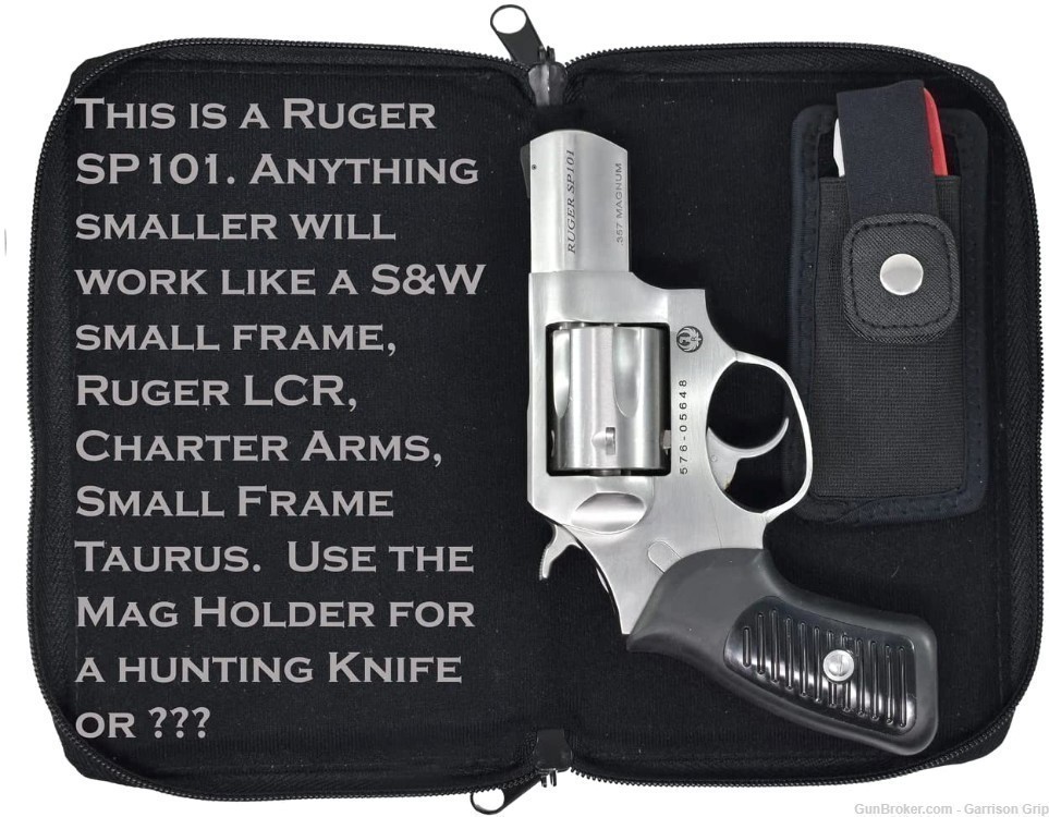  Garrison Grip Quality Leather Locking Bible Style Gun Case for SM Guns-img-3