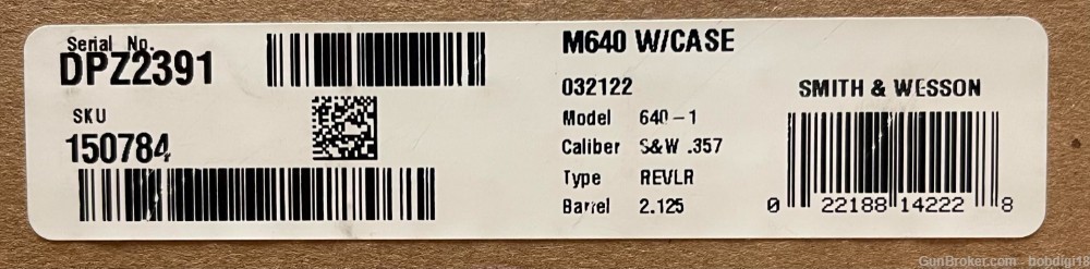S&W 150784 640 CA Compliant 357Mag 5rd 2.13" Engraved Stainless NO CC FEES -img-3