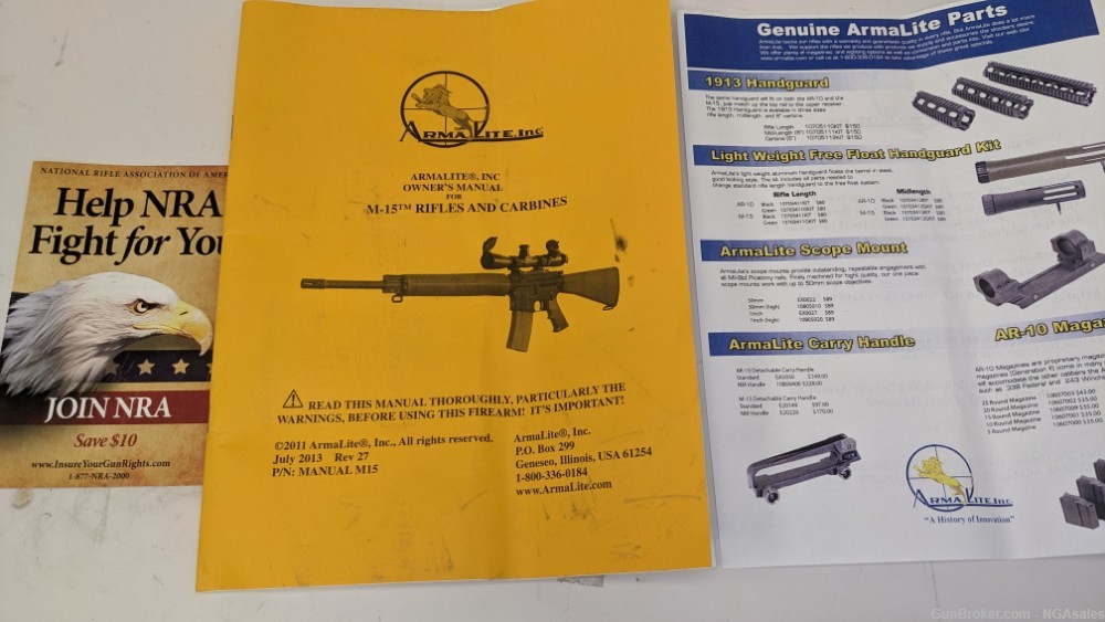 Armalite M-15 Rifles & Carbines | Owner's Manual -img-0