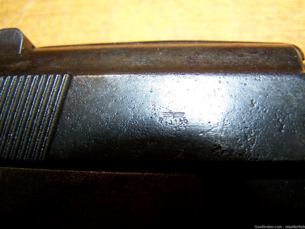 Interesting Late WWII Mauser SVW 45 Steel Grip P.38 Pistol, NO French Proof-img-20