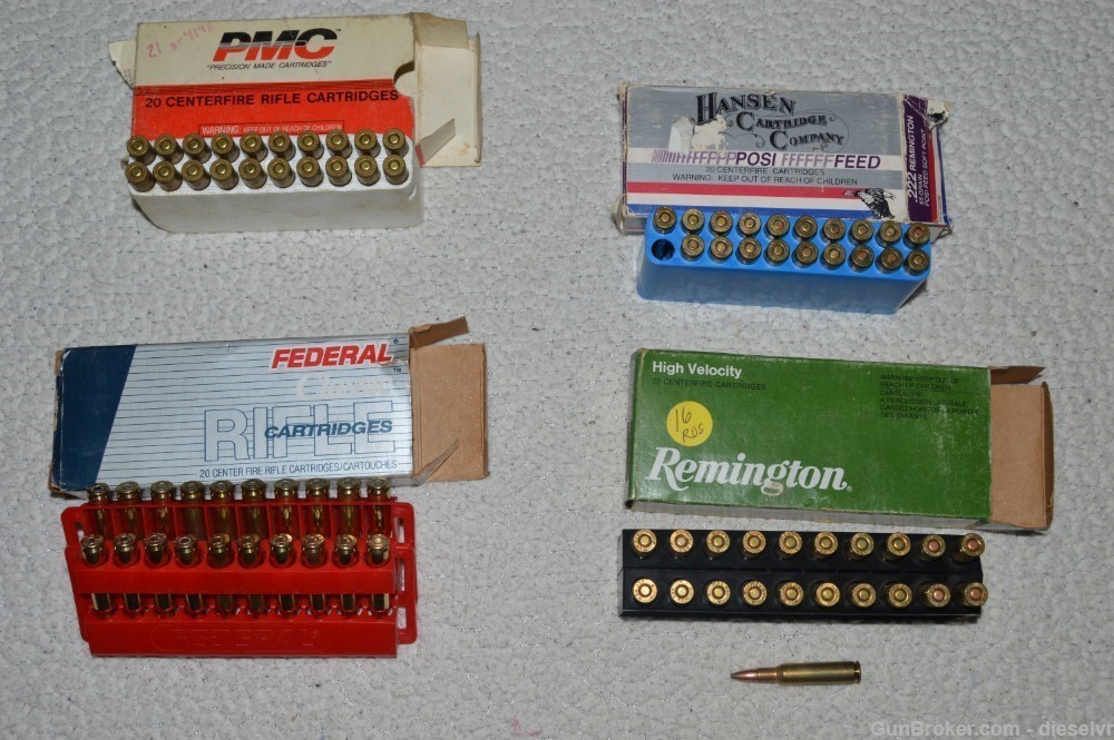 80 Rounds Federal Remington PMC 222 Remington Ammo-img-10