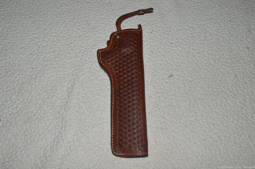 Smith & Wesson Leather Basketweave RH Hip Holster For 8 3/8" Revolver-img-3