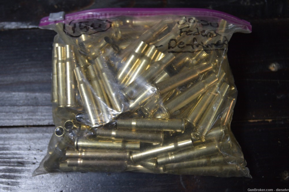 50 30-30 Win. FEDERAL or PPU Super CLEANED Brass-img-0