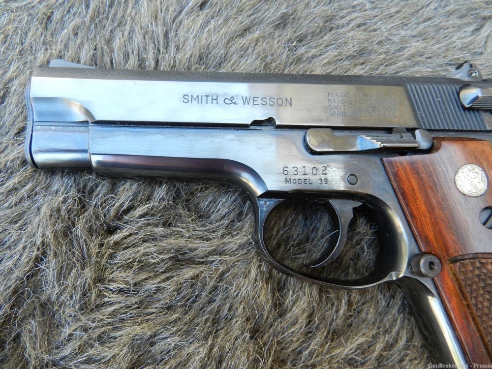 Smith & Wesson Model 39 STEEL FRAME 9MM 4" Blue NIB-img-3