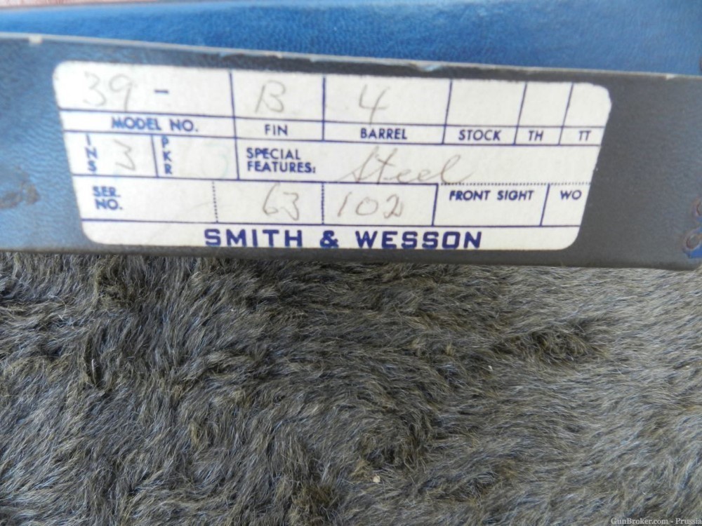 Smith & Wesson Model 39 STEEL FRAME 9MM 4" Blue NIB-img-12