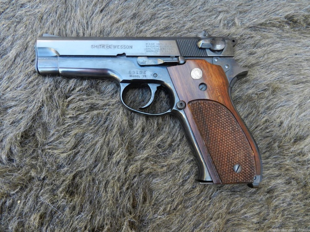 Smith & Wesson Model 39 STEEL FRAME 9MM 4" Blue NIB-img-0
