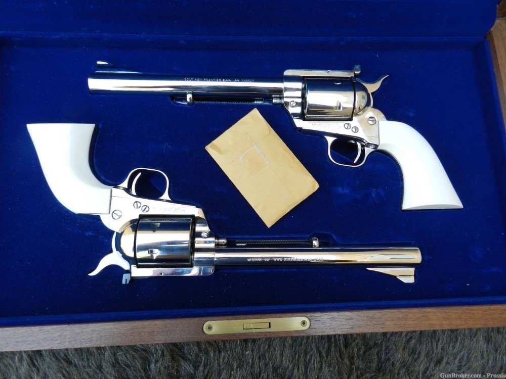 ONE OF A KIND N FRONTIER 44 Magnum Set Nickel Experimental SA's NIB-img-40