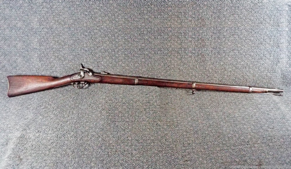 Springfield 1863 Musket 58 Cal 40" Barrel With Cartouche -img-5