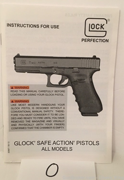 Orig Glock All Models Owners Instruction Manual-img-0