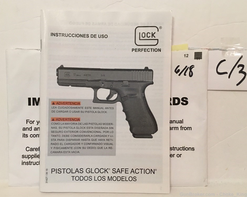 Glock All Models 6/18 Owners Instruction Manual-img-0