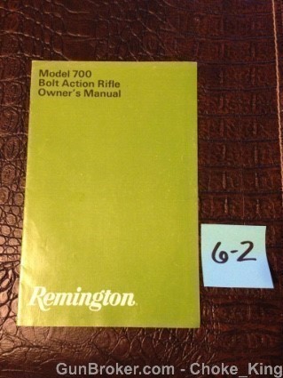 Remington Model 700 Vintage Owners Manual-img-0