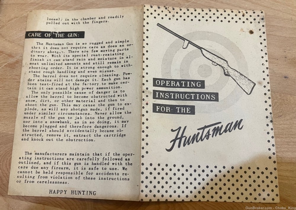 Huntsman Owners Instruction Manual -img-2