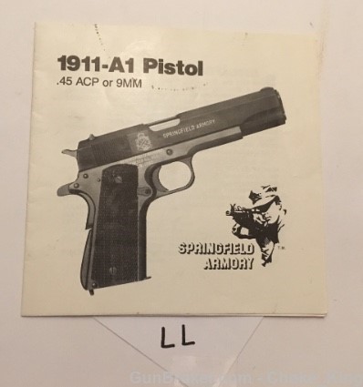 Springfield Armory 1911 A1 .45 ACP Owner Manual-img-0