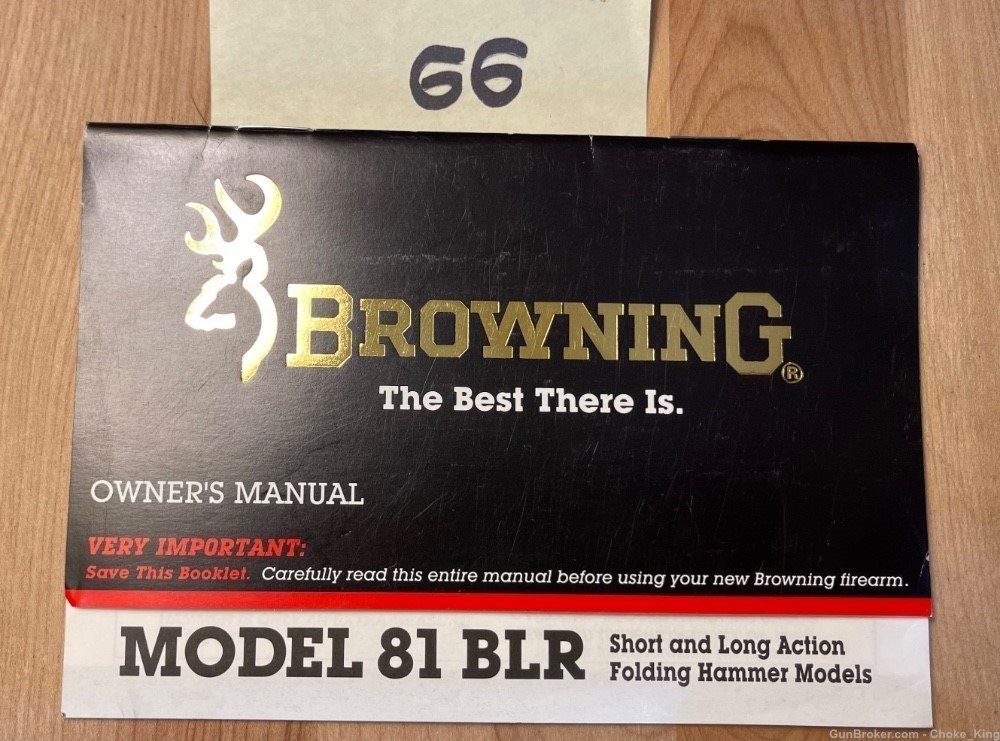 Browning BLR Model 81 Owners Instruction Manual -img-0