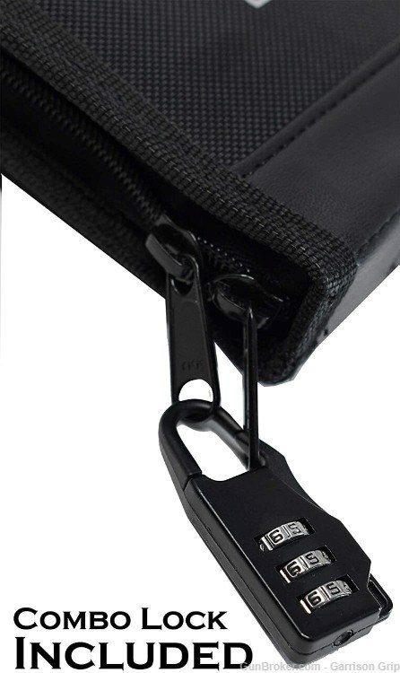 Garrison Grip Faux Leather & Canvas Locking Day Planner Style Gun Case -img-5