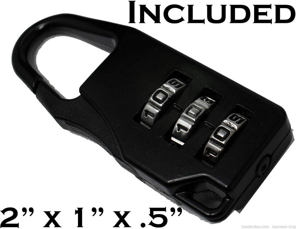 Garrison Grip Faux Leather & Canvas Locking Day Planner Style Gun Case -img-4
