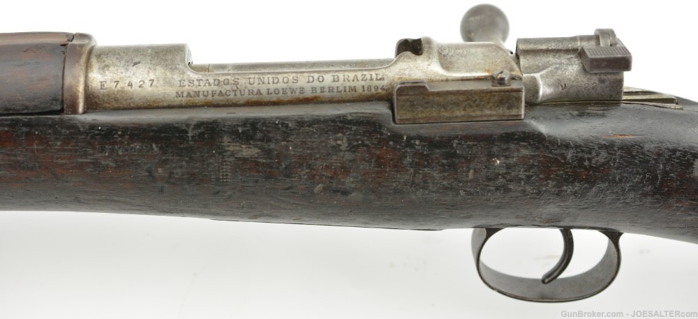Antique Brazilian Model 1894 Mauser Rifle by Ludwig Loewe-img-6
