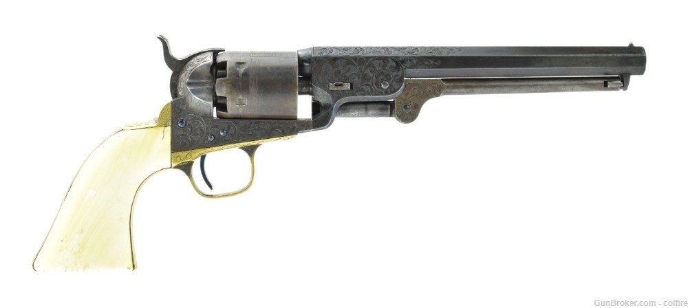 INSCRIBED FACTORY ENGRAVED COLT 1851 NAVY (C14631)-img-0