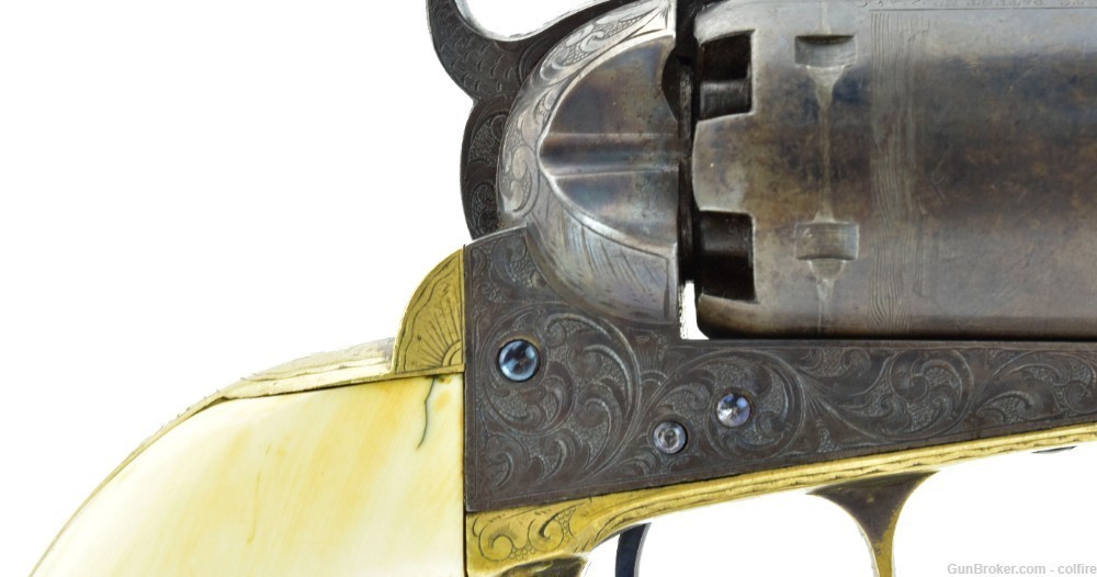 INSCRIBED FACTORY ENGRAVED COLT 1851 NAVY (C14631)-img-2