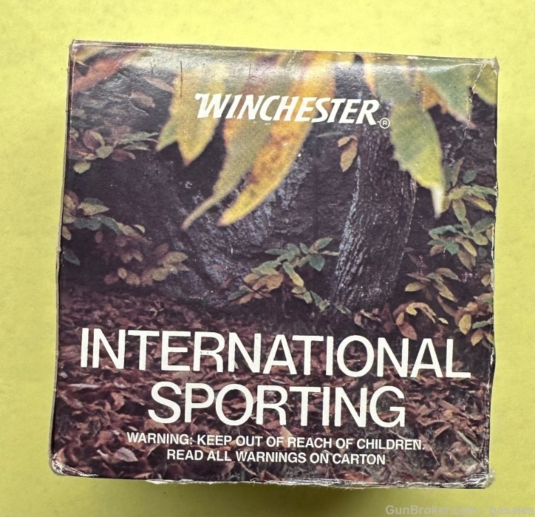 Vintage Winchester International Sporting 12 Gauge 25 Round Box-img-3