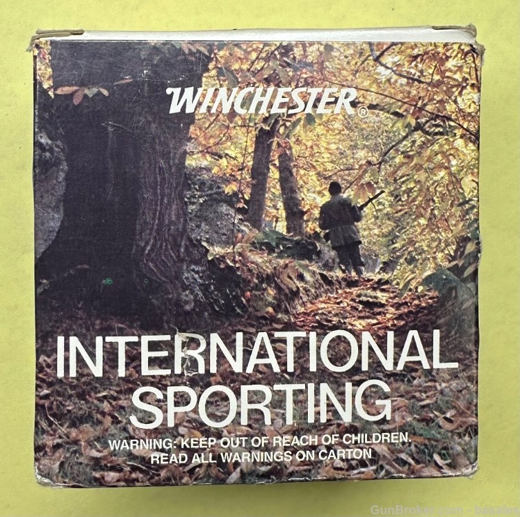 Vintage Winchester International Sporting 12 Gauge 25 Round Box-img-0