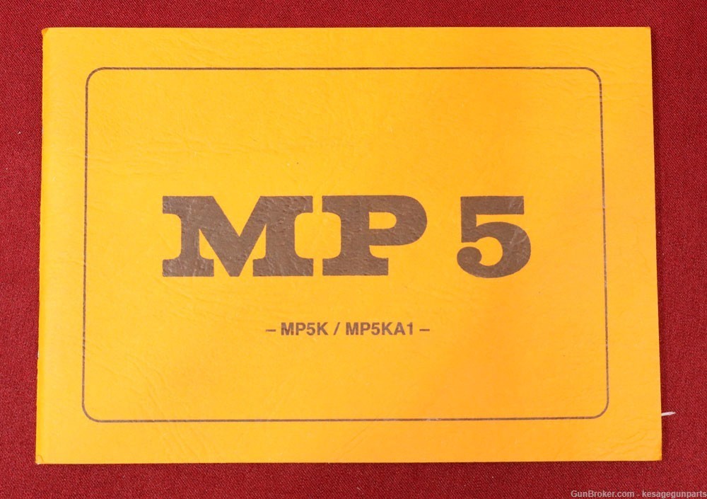 HK Heckler Koch MP5 Instruction Booklet in SPANISH MP5 HK 94 SP5 MP5K-img-0