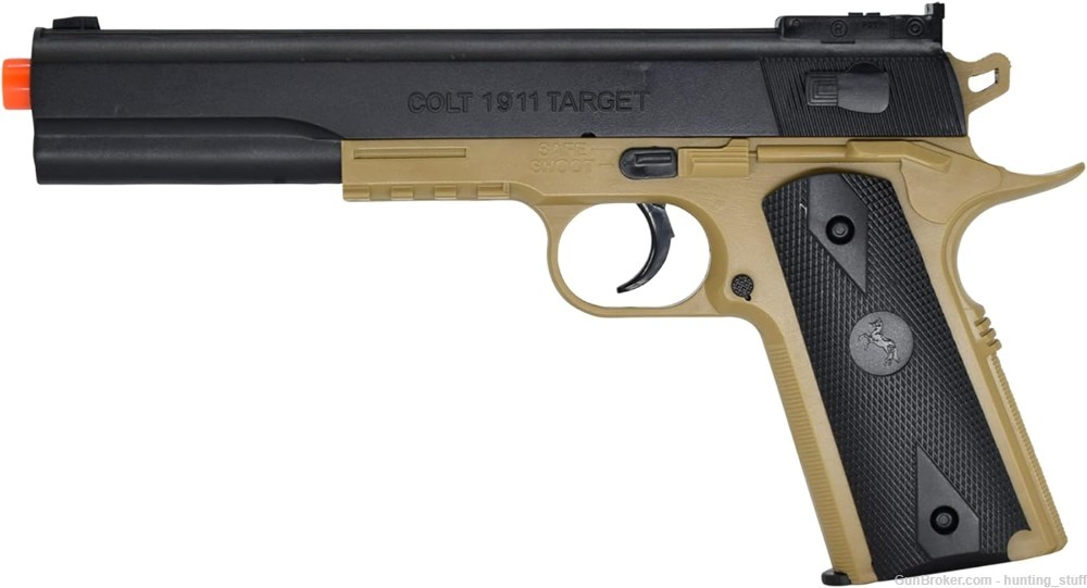 Colt Soft Air RIS Spring Airsoft Rifle and Pistol On-Duty Kit, Tan 180790-img-4
