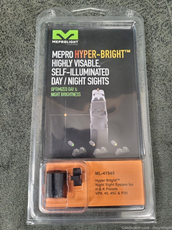 Meprolight Hyper Bright Night Sight System for H&K Pistols VP9, 45 ML41545-img-0