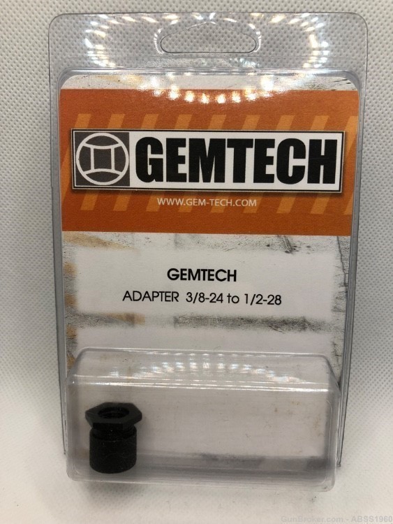 Gemtech Adapter 3/8-24 to 1/2-28 Fits Keltec NOS-img-0