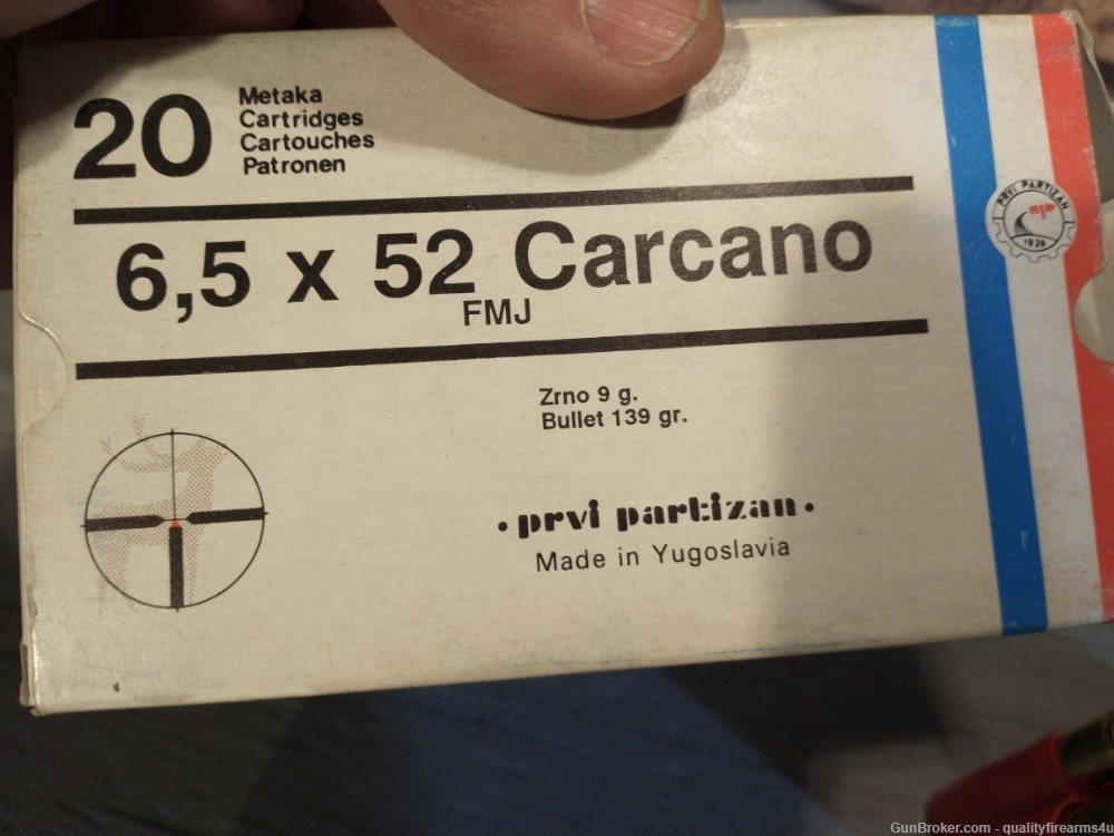 6.5 CARCANO AMMO aka 6.5X52 CARCANO.....40 ROUNDS IN EXC COND! BUY NOW!-img-6