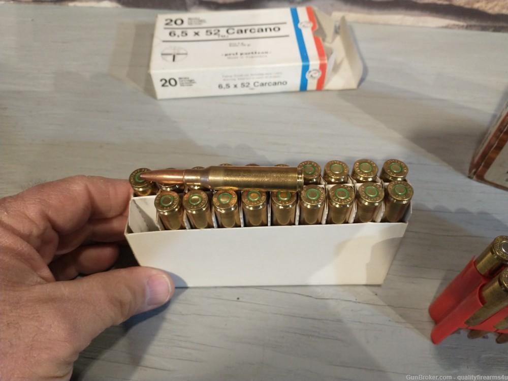 6.5 CARCANO AMMO aka 6.5X52 CARCANO.....40 ROUNDS IN EXC COND! BUY NOW!-img-5