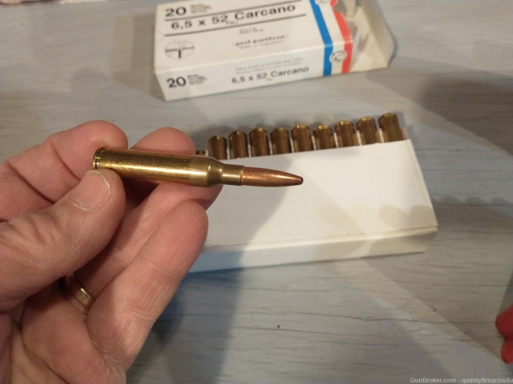 6.5 CARCANO AMMO aka 6.5X52 CARCANO.....40 ROUNDS IN EXC COND! BUY NOW!-img-4