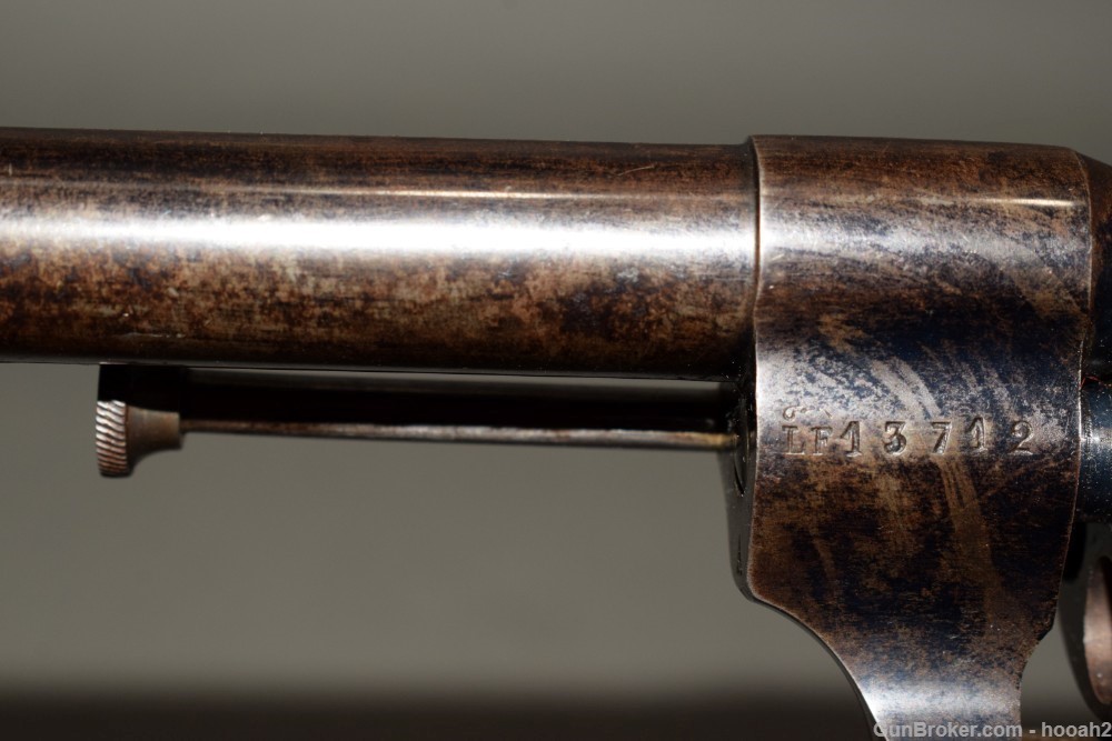 Antique E Lefeucheux Triple Action Revolver 12mm Pinfire Paris 1862? READ-img-13