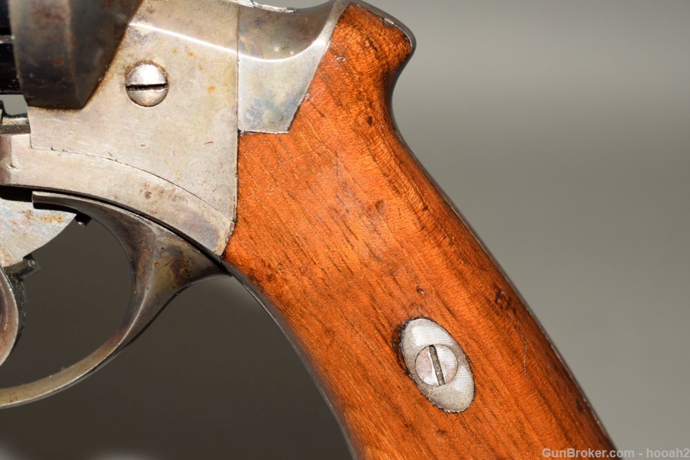 Antique E Lefeucheux Triple Action Revolver 12mm Pinfire Paris 1862? READ-img-9