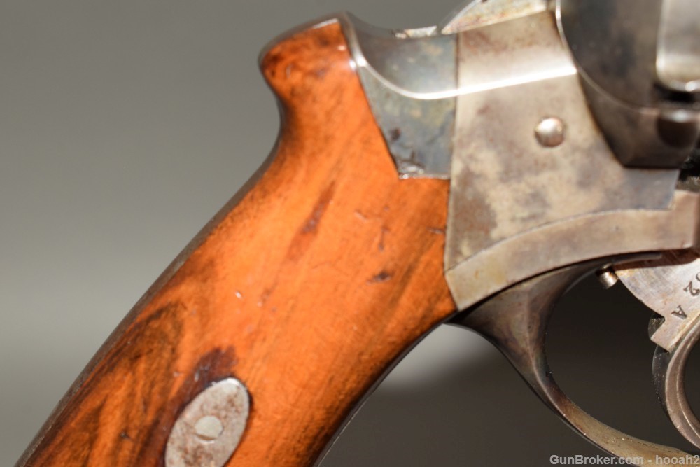 Antique E Lefeucheux Triple Action Revolver 12mm Pinfire Paris 1862? READ-img-3