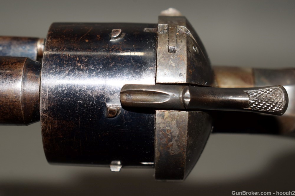 Antique E Lefeucheux Triple Action Revolver 12mm Pinfire Paris 1862? READ-img-16