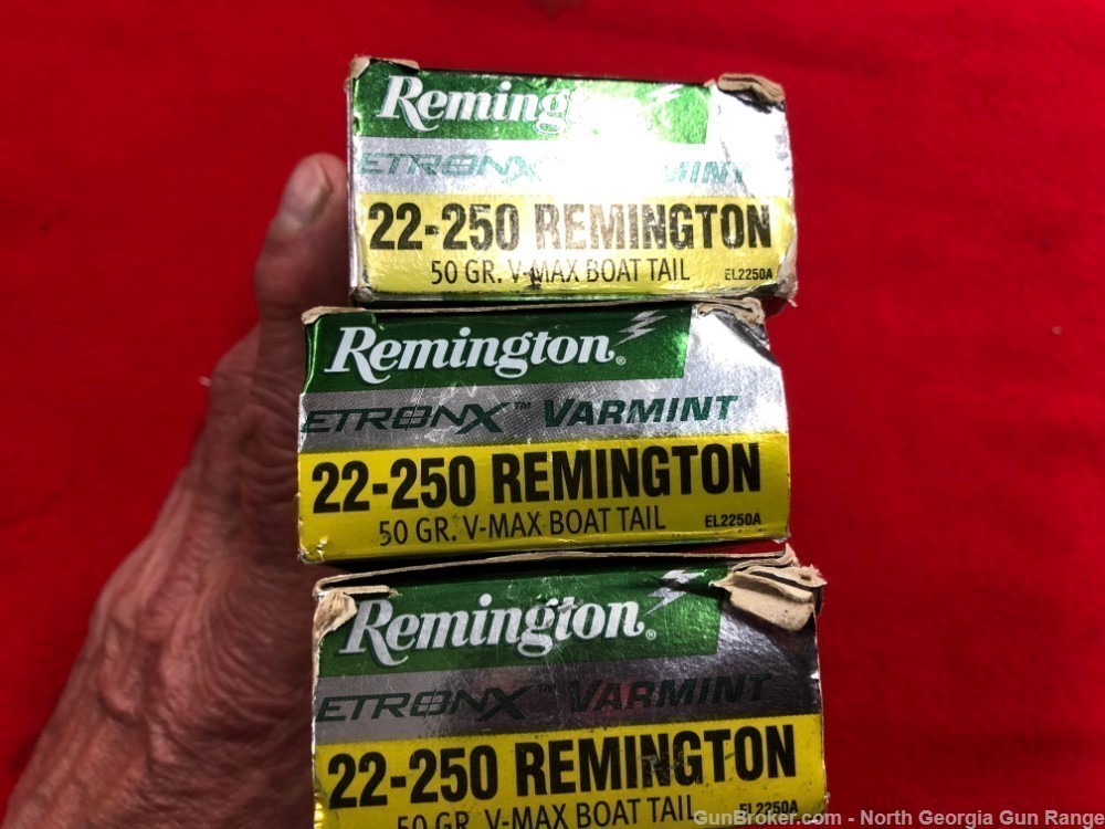 Three boxes 60 Rds REMINGTON Etronx Varmint 22-250 Ammunition.-img-4