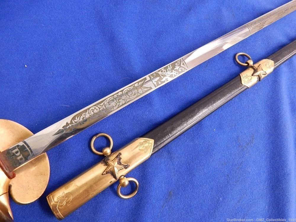 1890s US Public Health & Marine Hospital Service Sword with Scabbard-img-2