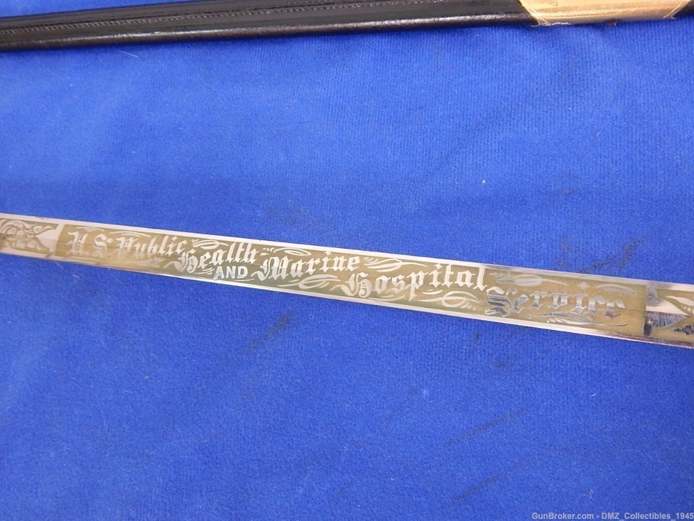 1890s US Public Health & Marine Hospital Service Sword with Scabbard-img-12