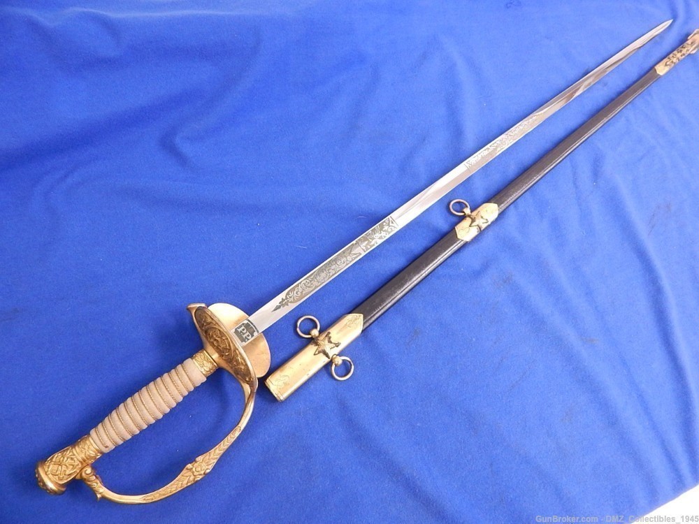 1890s US Public Health & Marine Hospital Service Sword with Scabbard-img-0