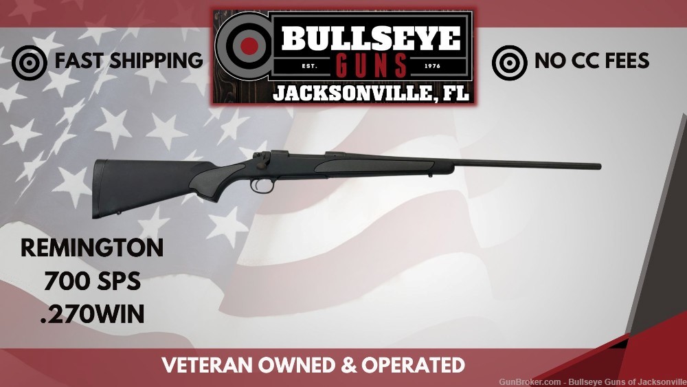 Remington 700 SPS Blued/Black Bolt Action Rifle 270 Winchester – 24"-img-0