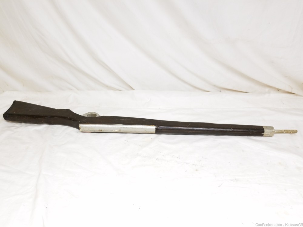 Antique Springfield 03 ROTC Training rifle? Toy? Pine Wood, Leather Butt -img-13