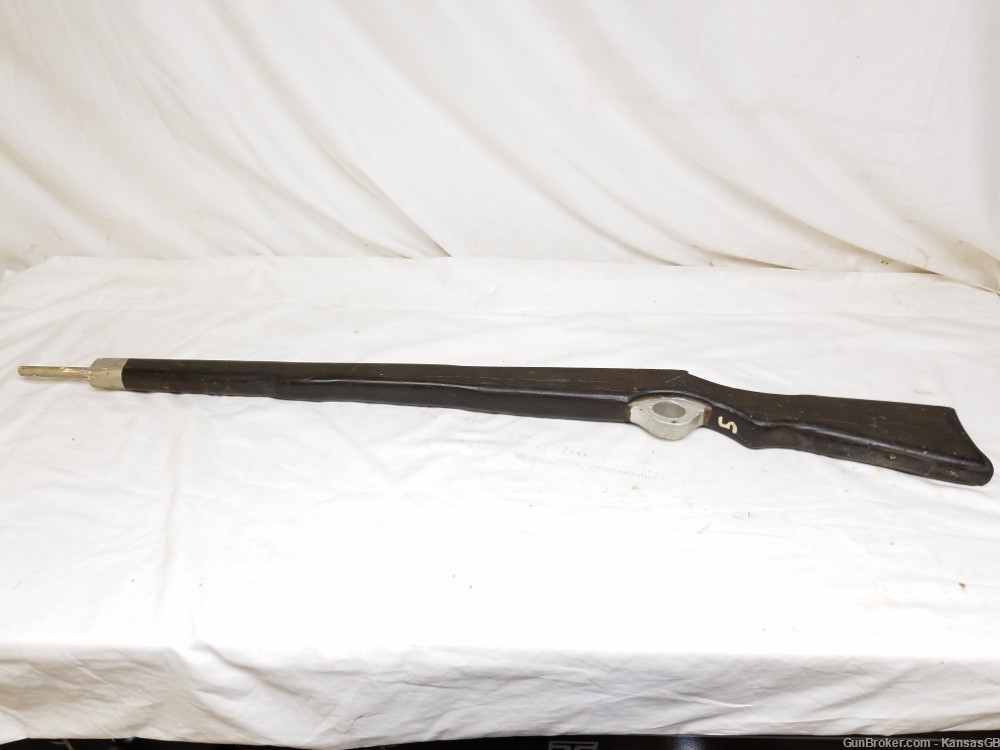 Antique Springfield 03 ROTC Training rifle? Toy? Pine Wood, Leather Butt -img-14