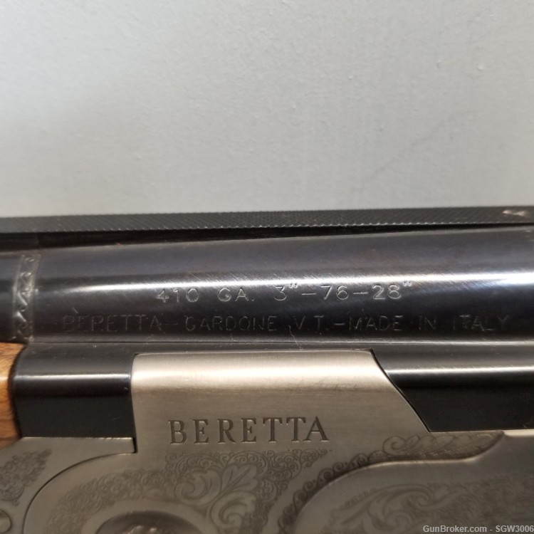 Beretta 686 Silver Pigeon I 410GA  Shotgun W/ extra 28GA Barrel-img-8