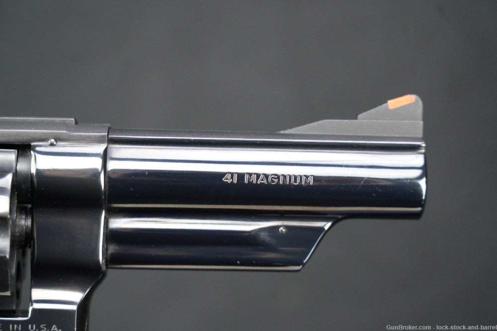 Smith & Wesson S&W Model 57 .41 Magnum Target 4" Blue DASA Revolver & Box-img-10
